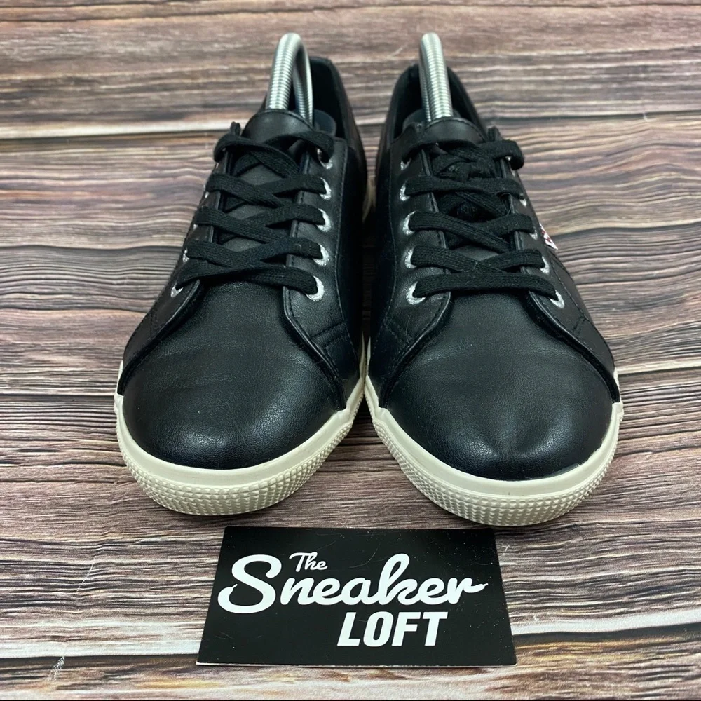 Superga Black Rubber Women's Fashion Sneakers Size 10
